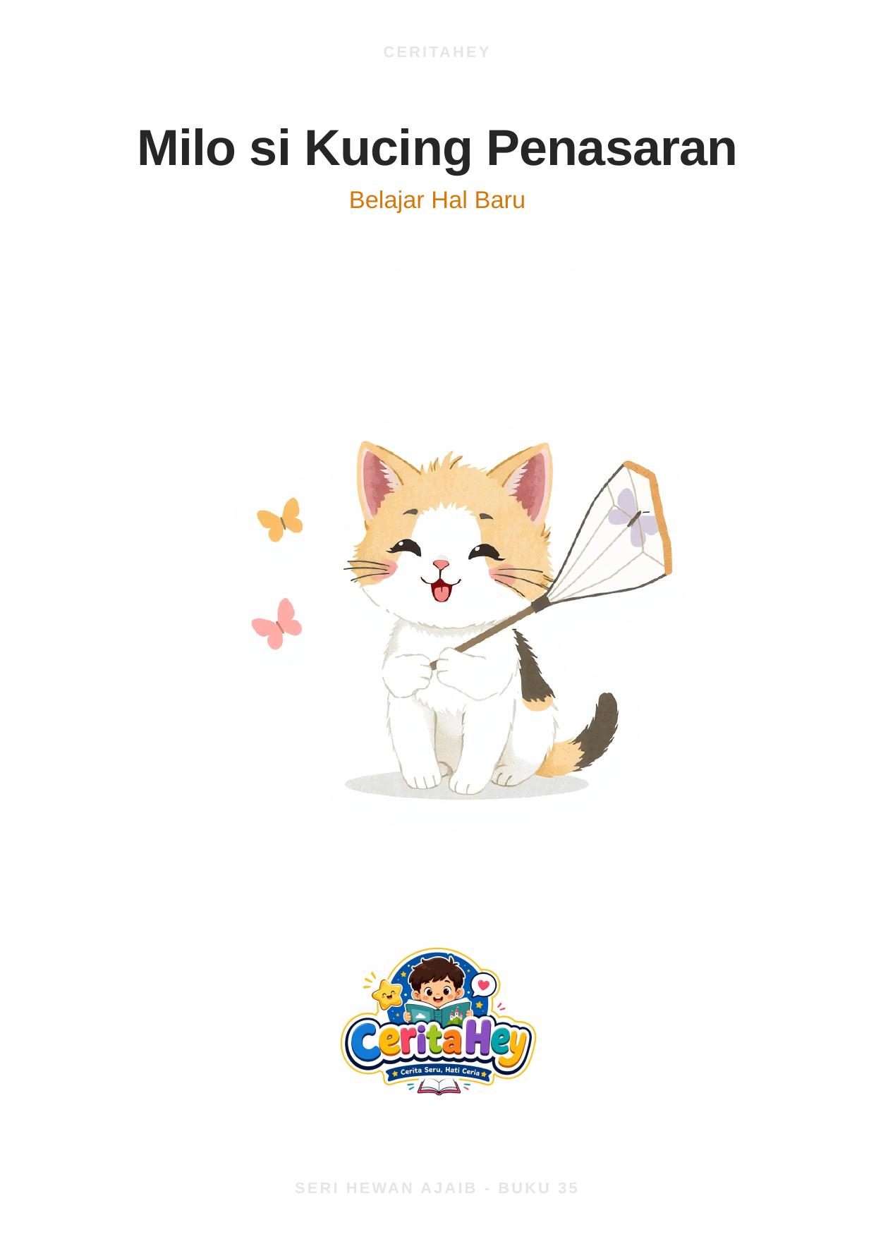 Milo Si Kucing Penasaran
